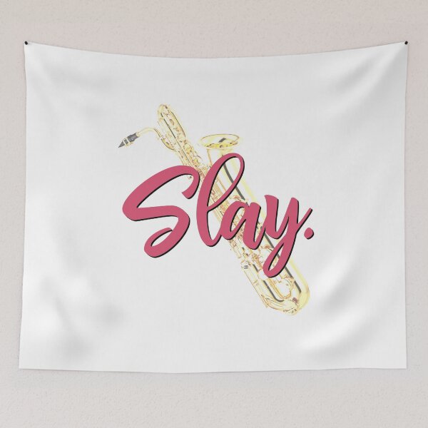 Item preview, Slay - Baritone Saxophone designed and sold by BandMomDesigns.