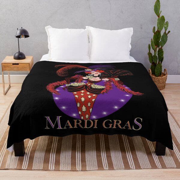 Item preview, Mardi Gras vintage style New Orleans lady 2021 designed and sold by PG Illustration.