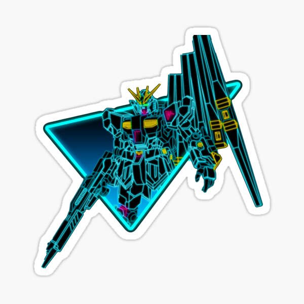 Nu Gundam (Mobile Suit Gundam) Glossy Sticker