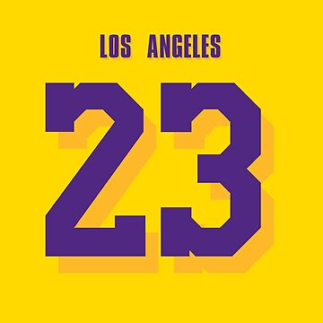 Lebron James 23 Baby Blue, White and Gold 2021 Jersey, LA LAKERS Sticker  for Sale by Desznr