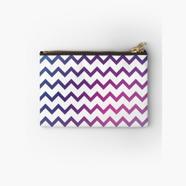 Item preview, Chevron Stripes in Cool Blue Purple and Pink Gradient designed and sold by murialbezanson.