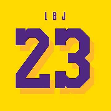 Lebron James Jersey Lakers #23 Sticker for Sale by Lumared