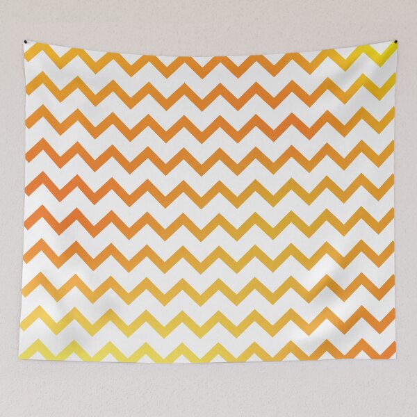 Item preview, Chevron Stripes Yellow and Orange Golden Gradient designed and sold by murialbezanson.