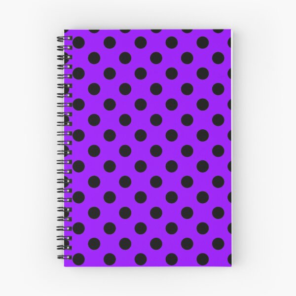 Item preview, Black Polka Dots on Purple Background designed and sold by Bumblefuzzies.