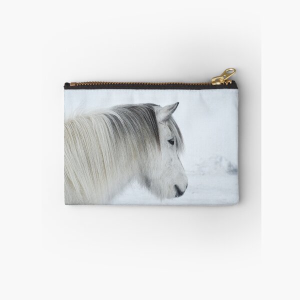Item preview, Grey horse in the snow designed and sold by elisainiceland.