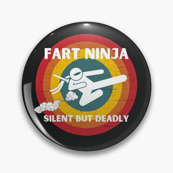 Item preview, Fart Ninja Silent But Deadly Funny Retro designed and sold by Stig Mota.