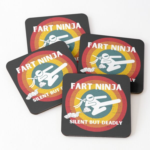 Item preview, Fart Ninja Silent But Deadly Funny Retro designed and sold by Stig Mota.