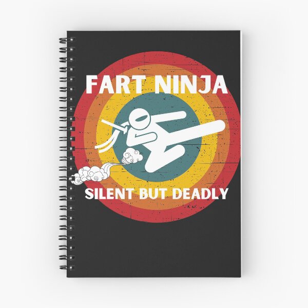Item preview, Fart Ninja Silent But Deadly Funny Retro designed and sold by Stig Mota.