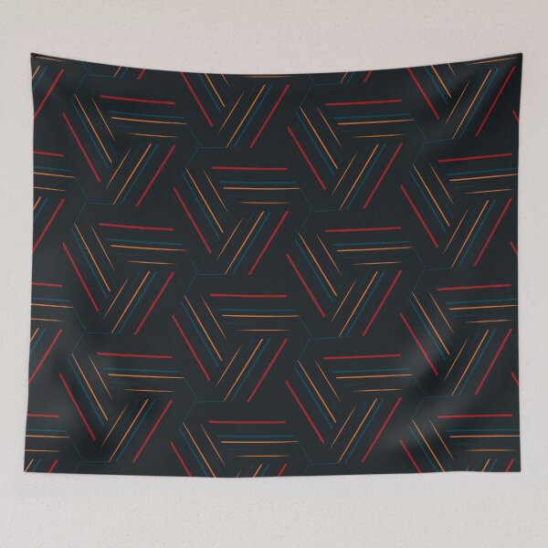 Item preview, 1980's Sci Fi Octagon Lines - Abstract Geometric Seamless Pattern designed and sold by FlawlessPattern.