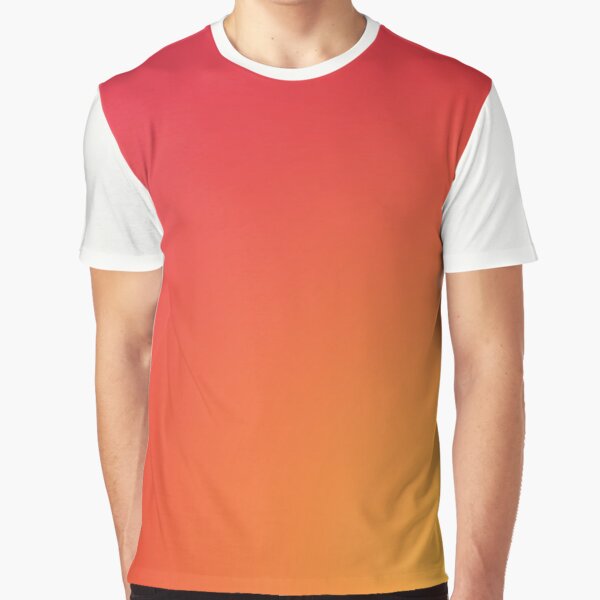 Red and Black Gradient AOP T-Shirt