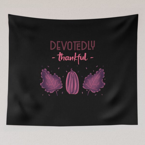 Item preview, Thanksgiving Devotedly Thankful Autumn Fall  designed and sold by RGVDesigns.