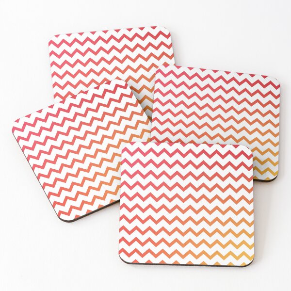 Item preview, Chevron Stripes Warm Red Orange and Yellow Gradient designed and sold by murialbezanson.