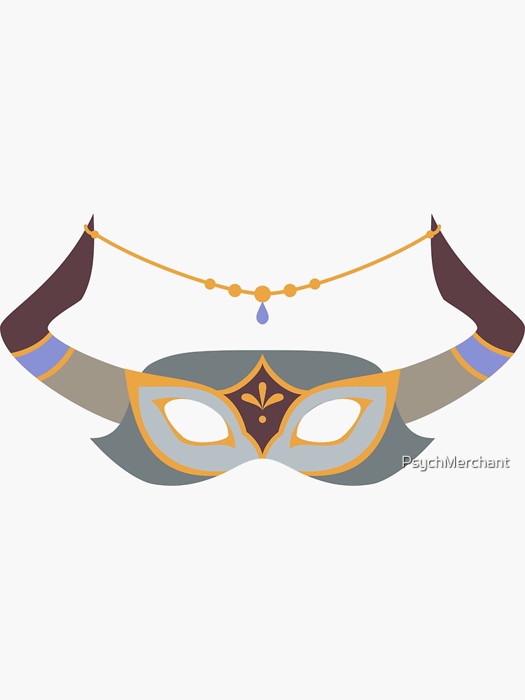 "Namar Masquerade Mask" Sticker for Sale by PsychMerchant Redbubble