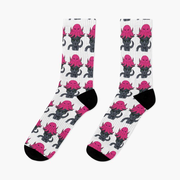 Item preview, gato gris con pulpo rosa oscuro mal humor fondo blanco designed and sold by ZeroXIII.
