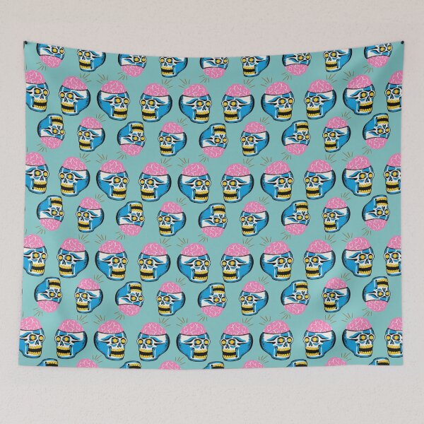 Item preview, Skull brain pattern designed and sold by SaraPatterns.