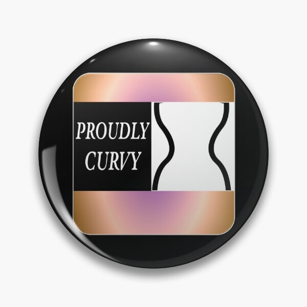 Item preview,  Quote-Proudly Curvy and proud of it designed and sold by Vicky Rodden.