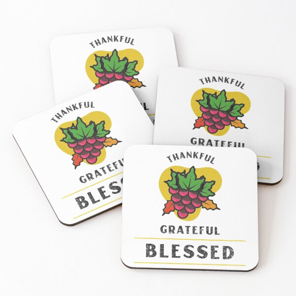 Item preview, Happy Thanksgiving Thankful Grateful Blessed designed and sold by RGVDesigns.