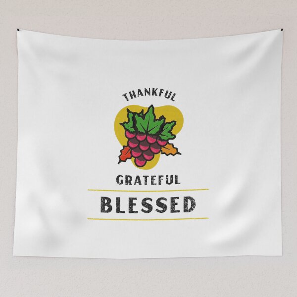 Item preview, Happy Thanksgiving Thankful Grateful Blessed designed and sold by RGVDesigns.
