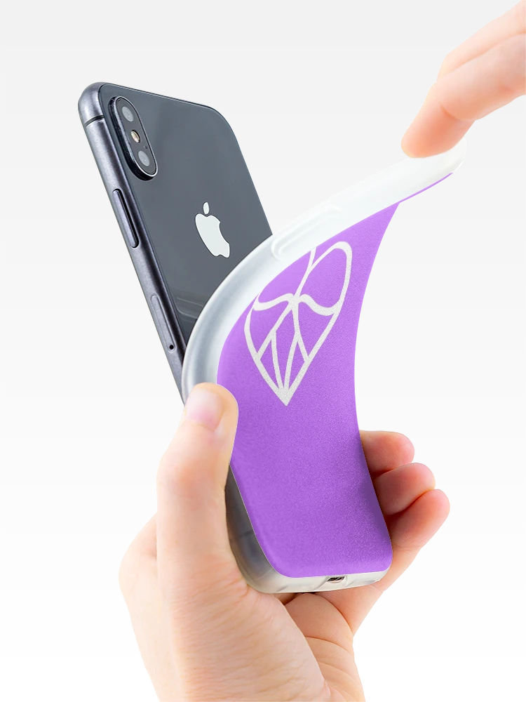 Thumbnail 4 of 5, iPhone Case, RayRayViolet Logo (White) designed and sold by RayRayViolet.
