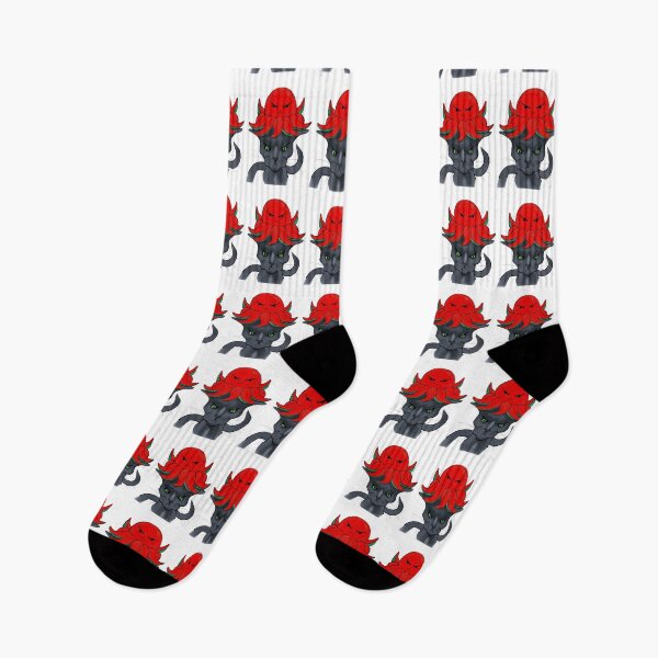 Item preview, Gato gris con pulpo rojo oscuro mal humor fondo blanco. designed and sold by ZeroXIII.