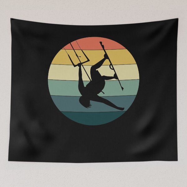 Item preview, Kitesurfer retro motif designed and sold by PlatonisDesign.