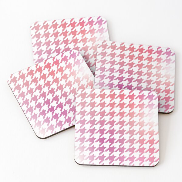 Item preview, Houndstooth Pattern Pretty in Pink Gradient designed and sold by murialbezanson.
