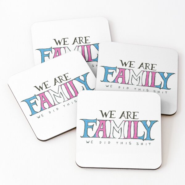 Item preview, We Are Family - We Did This Shit - Trans Flag designed and sold by The White Bat.