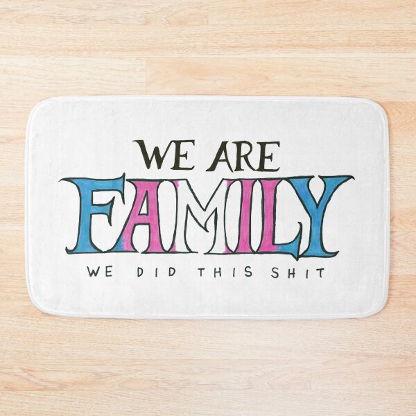 Item preview, We Are Family - We Did This Shit - Trans Flag designed and sold by The White Bat.
