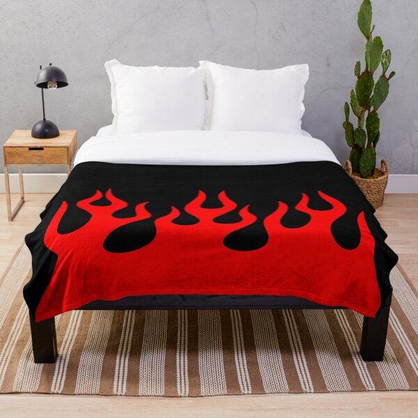 Item preview, Red Flames on Black Background designed and sold by Troy Krieger.