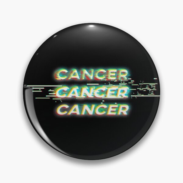 Item preview, Futuristic Cancer Glitch Effect Zodiac Sign Text designed and sold by Cefani Musk.