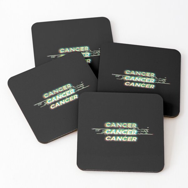 Item preview, Futuristic Cancer Glitch Effect Zodiac Sign Text designed and sold by Cefani Musk.