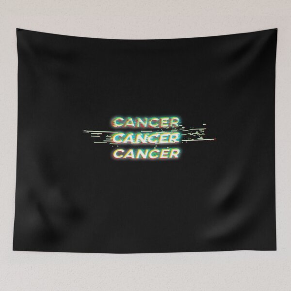 Item preview, Futuristic Cancer Glitch Effect Zodiac Sign Text designed and sold by Cefani Musk.