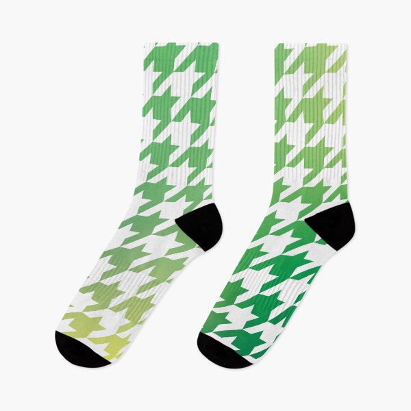 Item preview, Houndstooth Pattern Natural Green and Yellow Gradient designed and sold by murialbezanson.