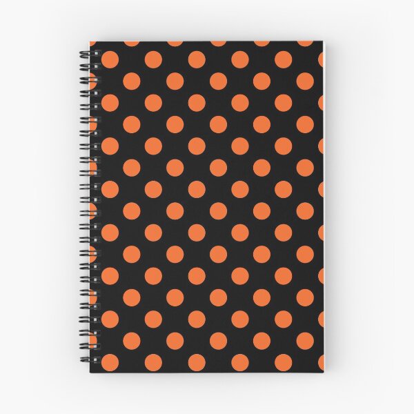 Item preview, Lunares naranja sobre fondo negro designed and sold by Bumblefuzzies.