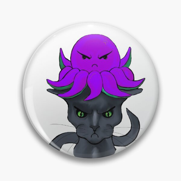 Artikelvorschau, Kopie der grauen Katze mit weißem Hintergrund des lila Oktopus schlecht gelaunt entworfen und verkauft von ZeroXIII.