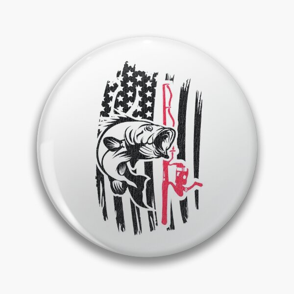 Item preview, Vintage Fishing Gift | Patriotic American Flag Fishing Poles designed and sold by ETIndustries.