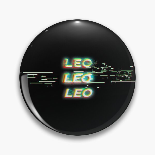 Item preview, Futuristic Leo Glitch Effect Zodiac Sign Text designed and sold by Cefani Musk.