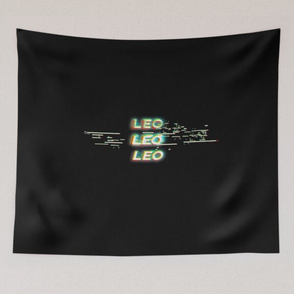 Item preview, Futuristic Leo Glitch Effect Zodiac Sign Text designed and sold by Cefani Musk.
