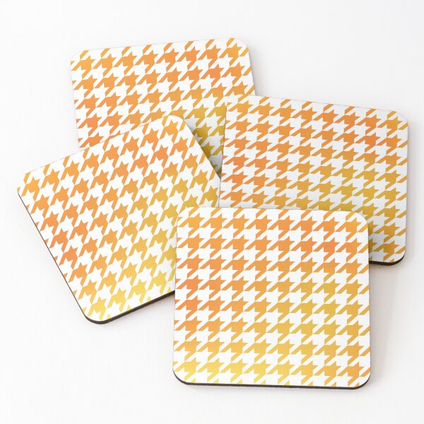 Item preview,  Houndstooth Pattern Yellow and Orange Golden Gradient designed and sold by murialbezanson.