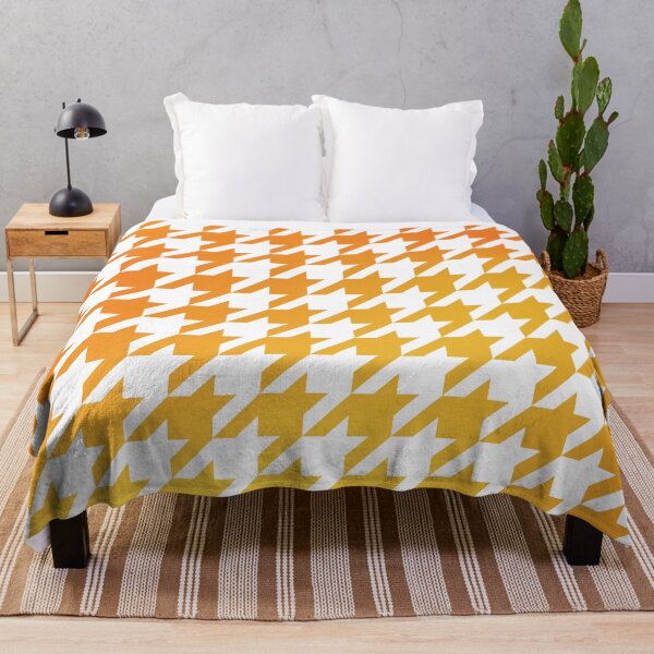 Item preview,  Houndstooth Pattern Yellow and Orange Golden Gradient designed and sold by murialbezanson.