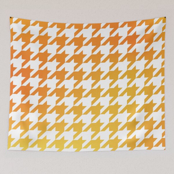 Item preview,  Houndstooth Pattern Yellow and Orange Golden Gradient designed and sold by murialbezanson.