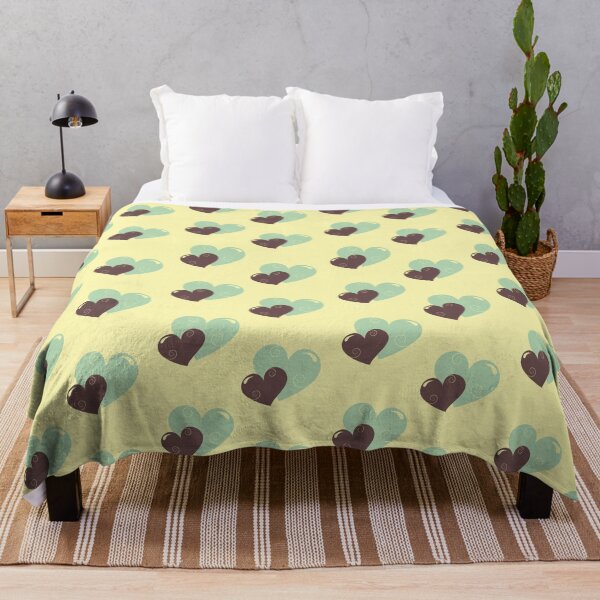 Item preview, Brown and green Hearts Patterns designed and sold by Mande Arts.
