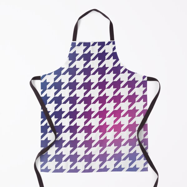 Item preview, Houndstooth Pattern in Cool Blue Purple and Pink Gradient designed and sold by murialbezanson.