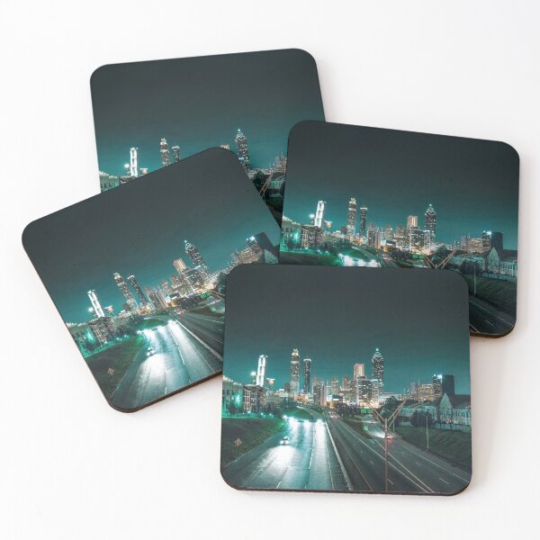 Item preview, Atlanta skyline at night designed and sold by franckreporter.
