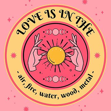 Artwork thumbnail, Love is in the air, fire, water, wood, metal by Ayurveda Fun Store