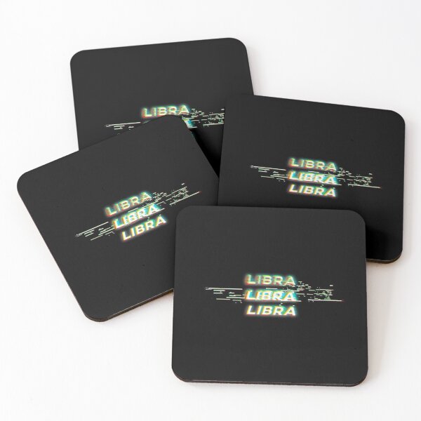 Item preview, Futuristic Libra Glitch Effect Zodiac Sign Text designed and sold by Cefani Musk.