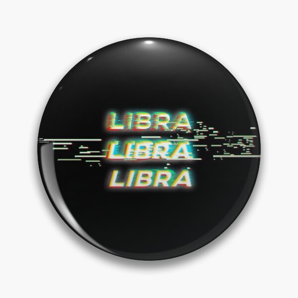Item preview, Futuristic Libra Glitch Effect Zodiac Sign Text designed and sold by Cefani Musk.