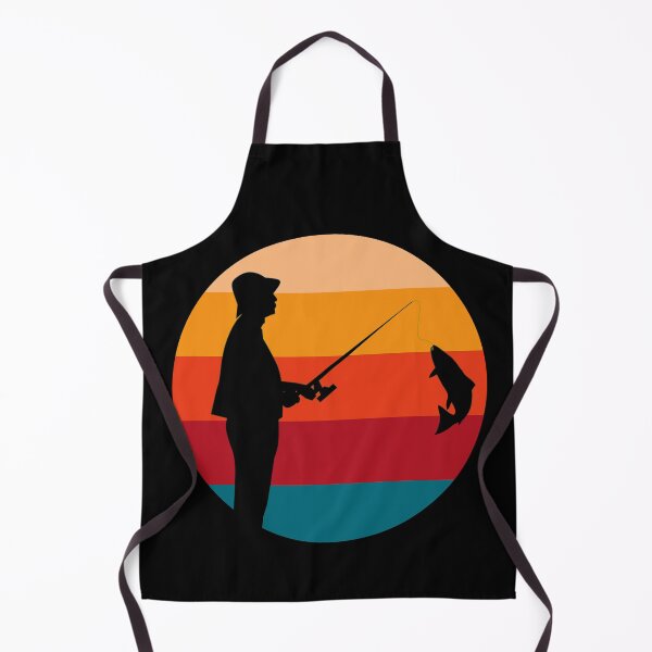 Item preview, Retro fishing rod angler sport fishing motif as a gift designed and sold by PlatonisDesign.