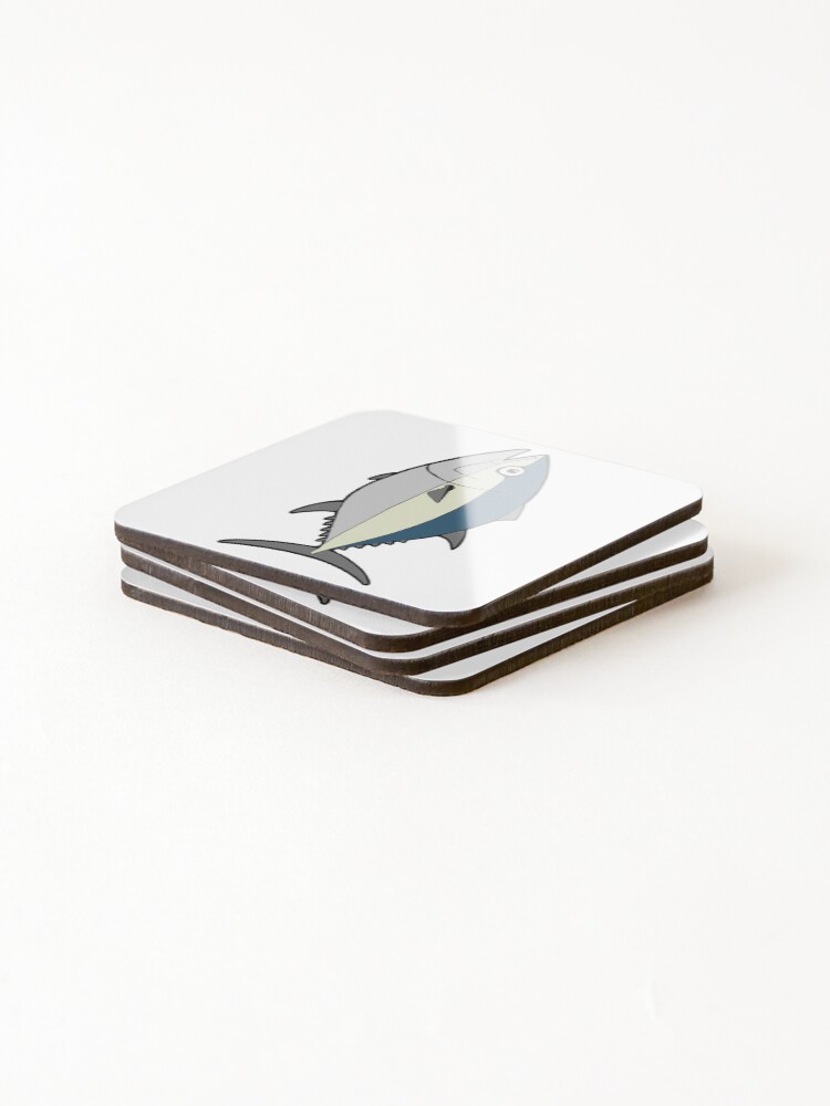 Thumbnail 4 of 5, Coasters (Set of 4), Tuna Fish designed and sold by Rideitlikeyoust.