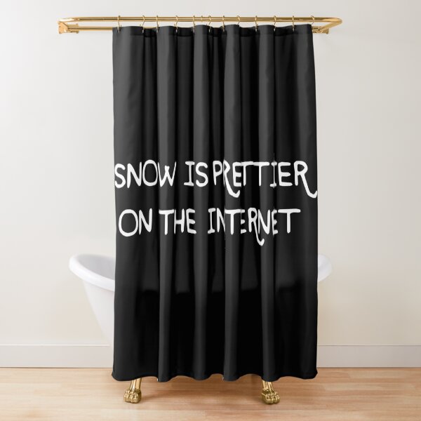 Item preview, Snow is prettier on the internet designed and sold by thelazyllama.